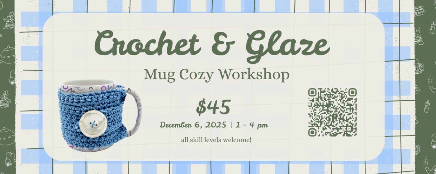 Crochet & Glaze Mug Cozy Workshop